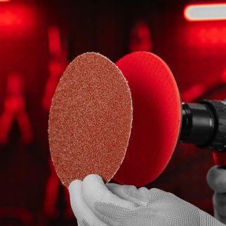 Круг абразивный на ворсовой подложке под "липучку", P 36, 125 мм, 10 шт.// MATRIX фото 6