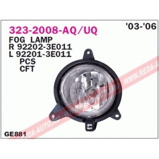 Фара противотуманная передн лев KIA: SORENTO 03-06 фото