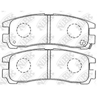 Колодки тормозные задние к-кт NiBK PN3174 фото