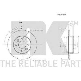 203938NK_диск тормозной передний! Dacia Logan 1.4-1.6i/1.5dCi 04> фото
