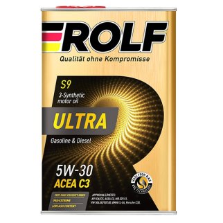 Масло моторное ROLF Ultra 5W30 ACEA С3(металл) 1л синт. фото