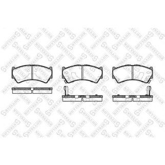 603 052B-SX_колодки дисковые п.! с антискрип. пл. Suzuki Baleno 1.3/1.6/1.8 96-02 фото