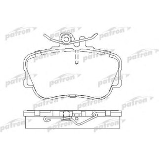 Колодки тормозные PATRON PBP854 фото