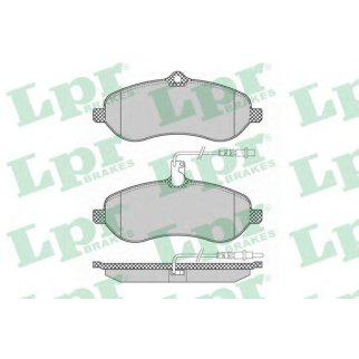 Колодки тормозные передние к-кт Lpr 05P1348 фото
