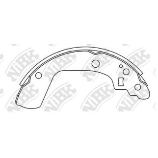 Колодки барабанные к-кт NiBK FN9969 фото