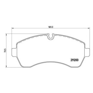 Колодки тормозные передние к-кт brembo P 50 059 фото