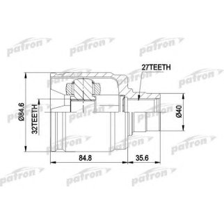 Шрус привода PATRON PCV4016 фото