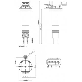 Катушка зажигания FEBEST 01640-005 фото 2