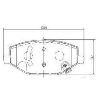 Колодки тормозные передние к-кт TRIALLI PF 4129 фото 3