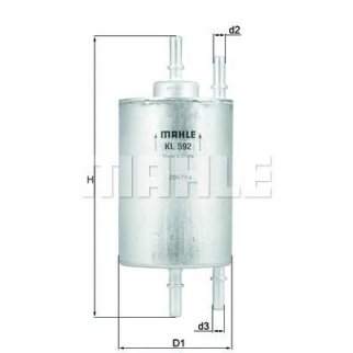 Фильтр топливный KNECHT KL 592 фото