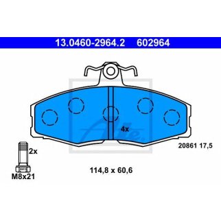 Колодки торм.пер. фото