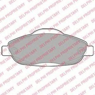 Колодки тормозные передние к-кт DELPHI LP2070 фото