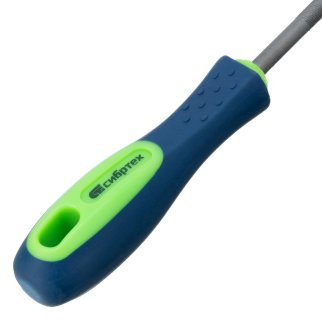 СИБРТЕХ 16127 Напильник, 200 мм, круглый, двухкомпонентная рукоятка, №2 фото 1