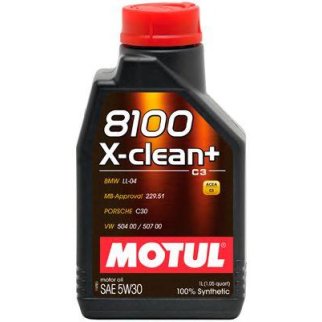 Масло моторное MOTUL 8100 X-Clean синтетическое 5W-30 SM/CF 5л. фото