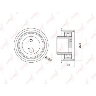 Ролик ГРМ LYNXauto PB1024 фото