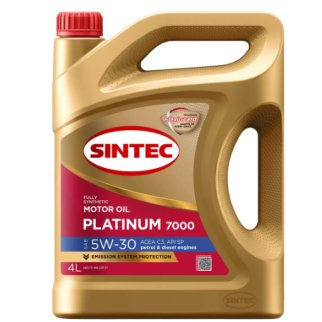 Масло моторное SINTEC PLATINUM 7000 5W30 C3 синт. 4л фото