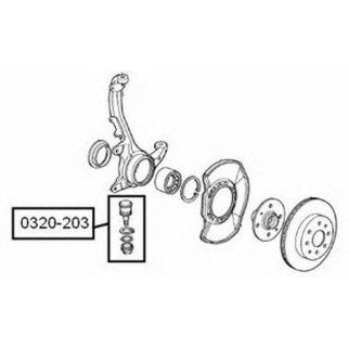 Опора шаровая ASVA 0320-203 фото