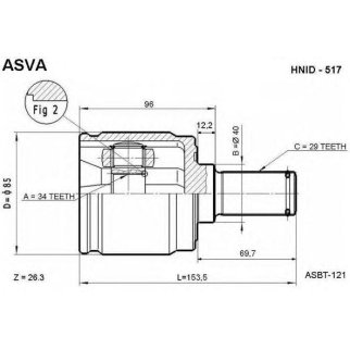 ШРУС ВНУТРЕННИЙ ПРАВЫЙ 34x40x29 фото