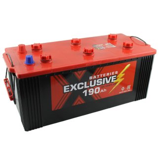 Аккумуляторная батарея Exclusive 6СТ190 (справа+) конус 524х239х223 Казахстан (ETN-690 033 120) фото