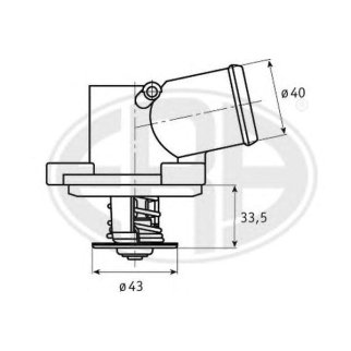 Термостат MB W202/S202/C208/W210/SPRINTER 1.8-2.3 96-01 фото