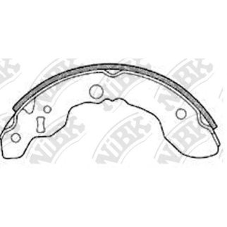 Колодки барабанные к-кт NiBK FN9943 фото
