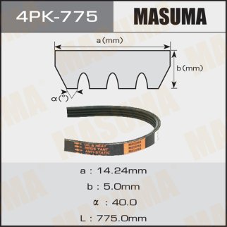 Ремень ручейковый Masuma 4PK-775 фото