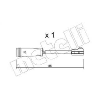 Датчик износа колодок METELLI _SU.314 фото