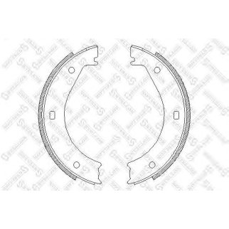 415 100-SX_=4404.00=415SBS=361266B=FSB272 !колодки барабанные ручника BMW E28/E34/E23/E32 all фото