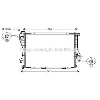 Радиатор основной AVA BWA2233 фото