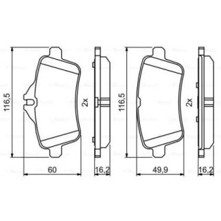 Колодки тормозные BOSCH _0 986 494 771 фото