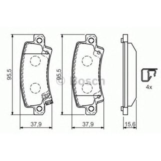 Колодки тормозные задние дисковые к-кт BOSCH 0 986 424 790 фото