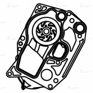 Насос водяной для а/м BMW 5 (G30) (16-)/X3 (G01) (17-) 2.0D (B47D20) (с корпусом) (LWP 2616) фото 4