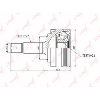 ШРУС наружный LYNXauto CO4600 фото