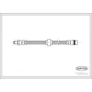 Шланг тормозной CORTECO 19025910 фото