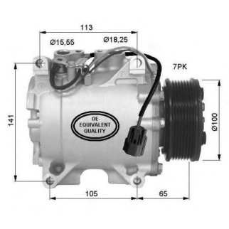 Компрессор системы кондиционирования NRF 32448 фото