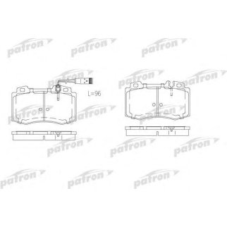 Колодки тормозные PATRON PBP1426 фото