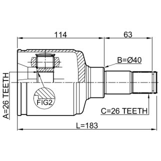 ШРУС внутренний FEBEST 2111-TRCLH фото 2