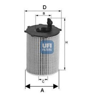 Фильтр масляный UFI 25 037 00 фото