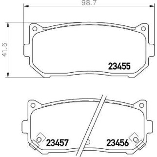 Колодки тормозные задние дисковые к-кт MINTEX MDB1922 фото
