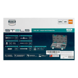 Набор инструмента 1/4" пластиковый кейс 29пр. STELS фото 15