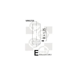 V991723_клапан впускной! 32.7x5.5x109.3 Renault Laguna 1.4/1.6 00> фото