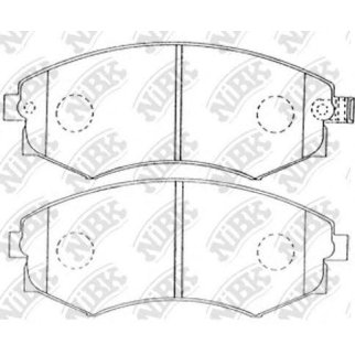 Колодки тормозные передние к-кт NiBK PN2245 фото