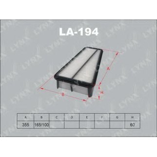 Фильтр воздушный LYNXauto LA-194 фото