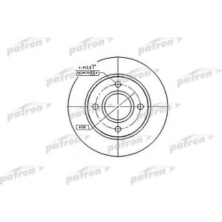 Диск тормозной PATRON PBD2752 фото