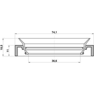 Сальник привода FEBEST 95HAY-38741118C фото 2
