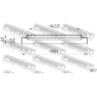 Сальник полуоси переднего моста FEBEST 95GDY-44560609X фото