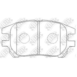 Колодки тормозные передние к-кт NiBK PN1481 фото