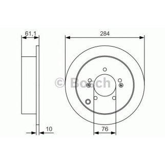 Диск тормозной задний BOSCH 0 986 479 U37 фото