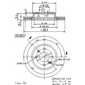 Диск тормозной передн HYUNDAI: GETZ 02- фото