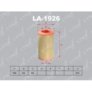 Фильтр воздушный LYNXauto LA-1926 фото